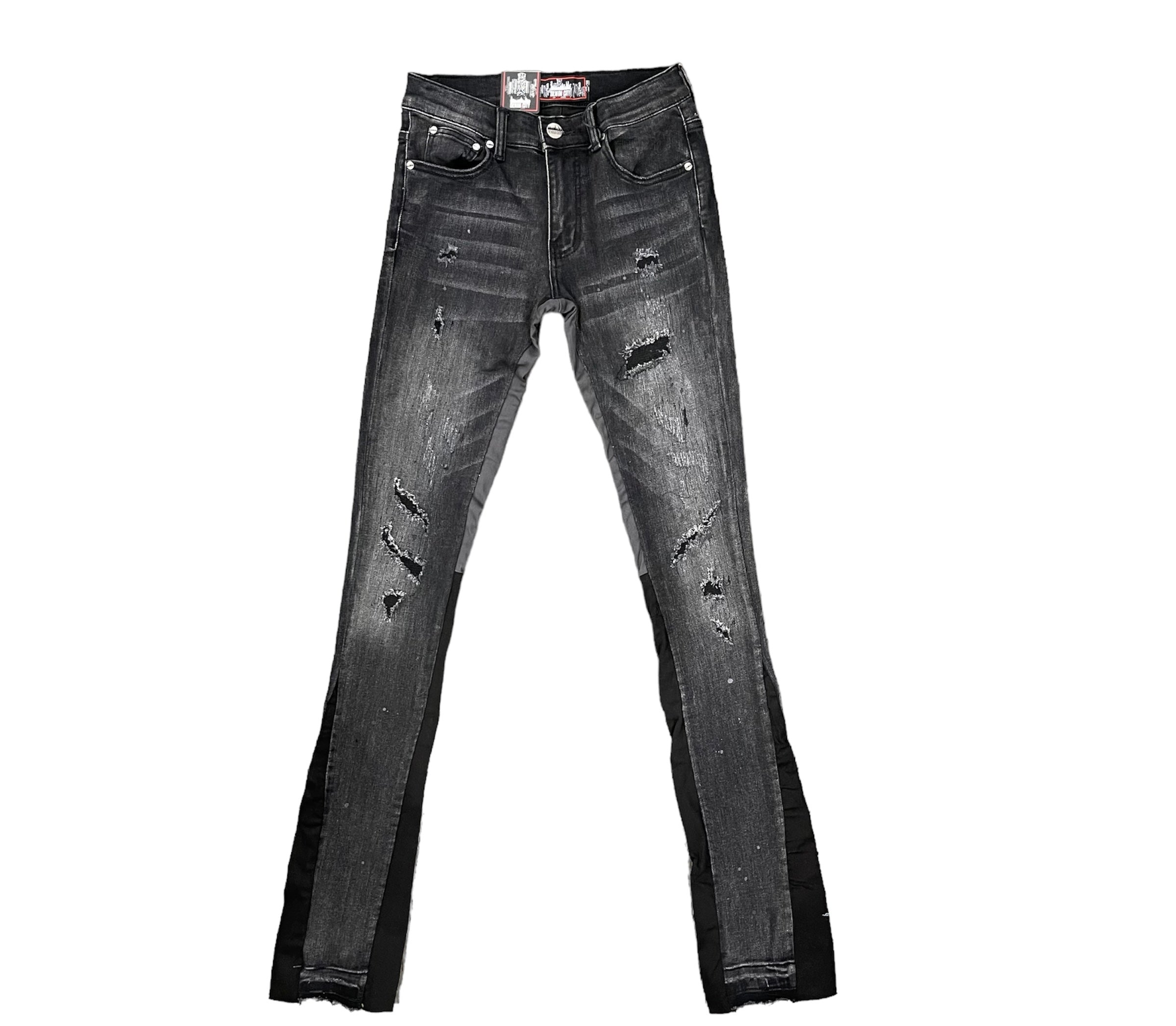 DENIM CITY MEN STACKED DENIM TRIM JEANS