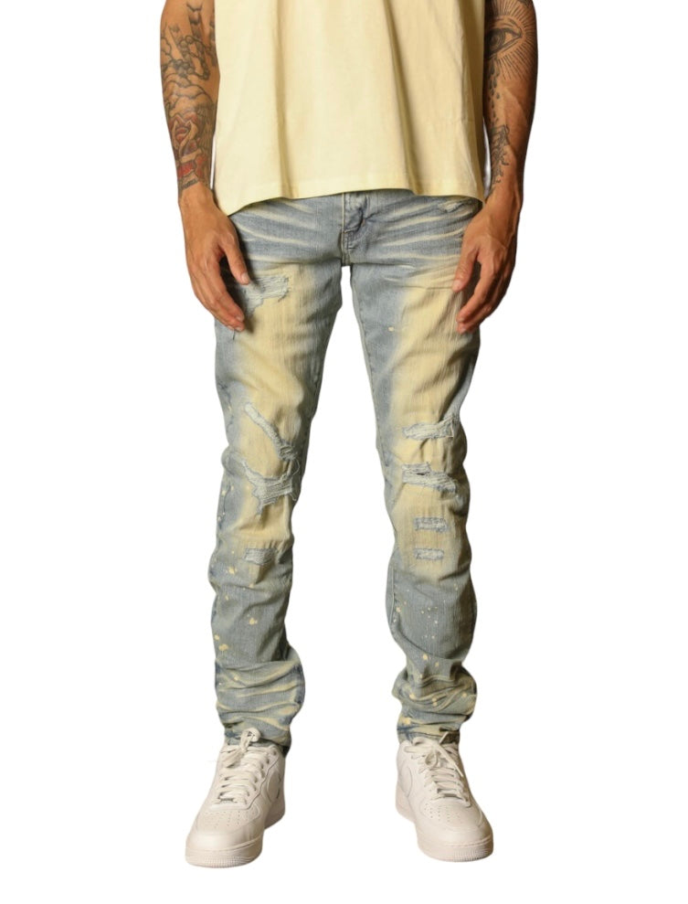 GFTD RIPPED SLIM FIT MEN JEANS