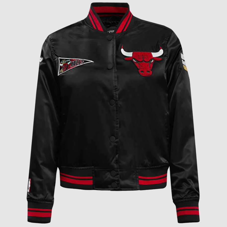 PRO MAX WOMEN RETRO BULLS RIB SATIN JKT
