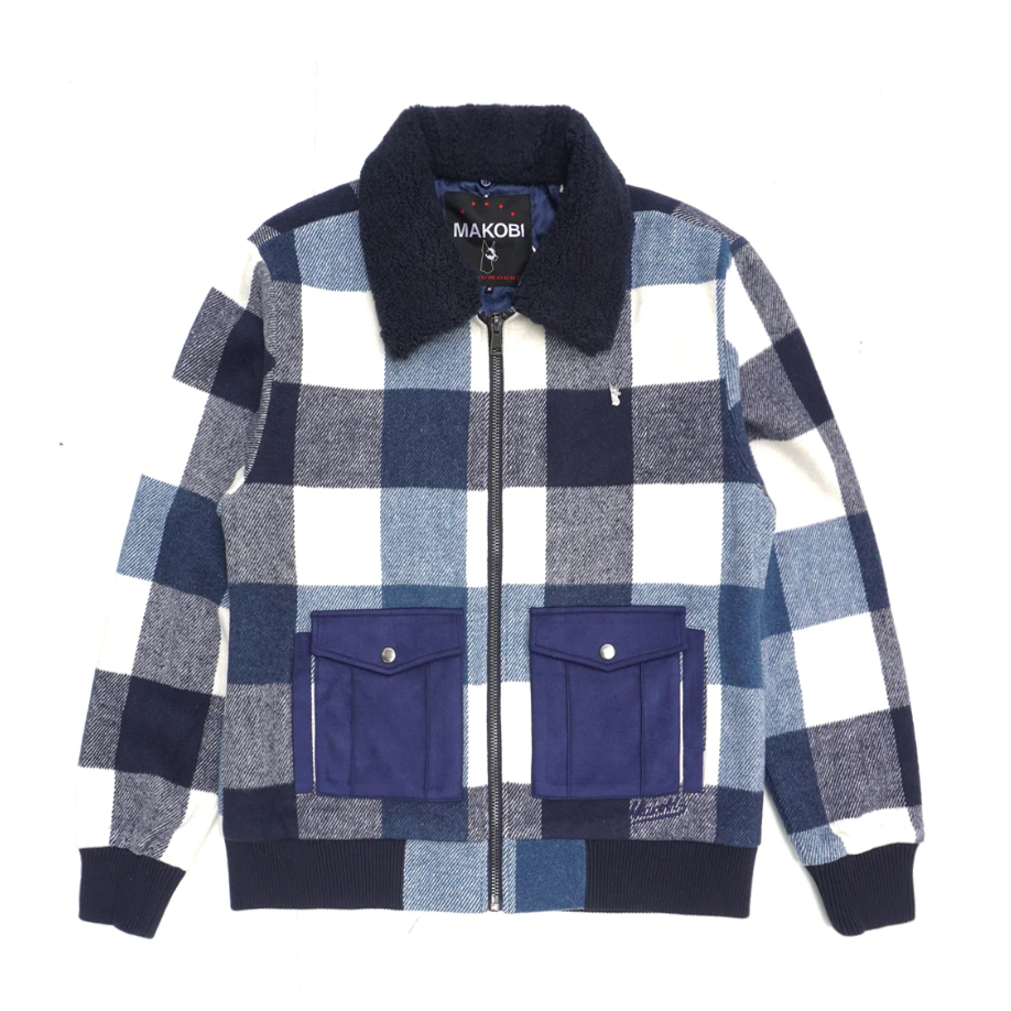 MAKOBI MEN DARIO WOOL PLAID JACKET
