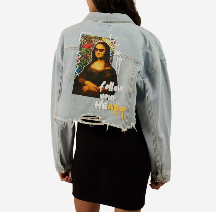 TRIO URBAN WOMEN MONA LISA POP DENIM JKT