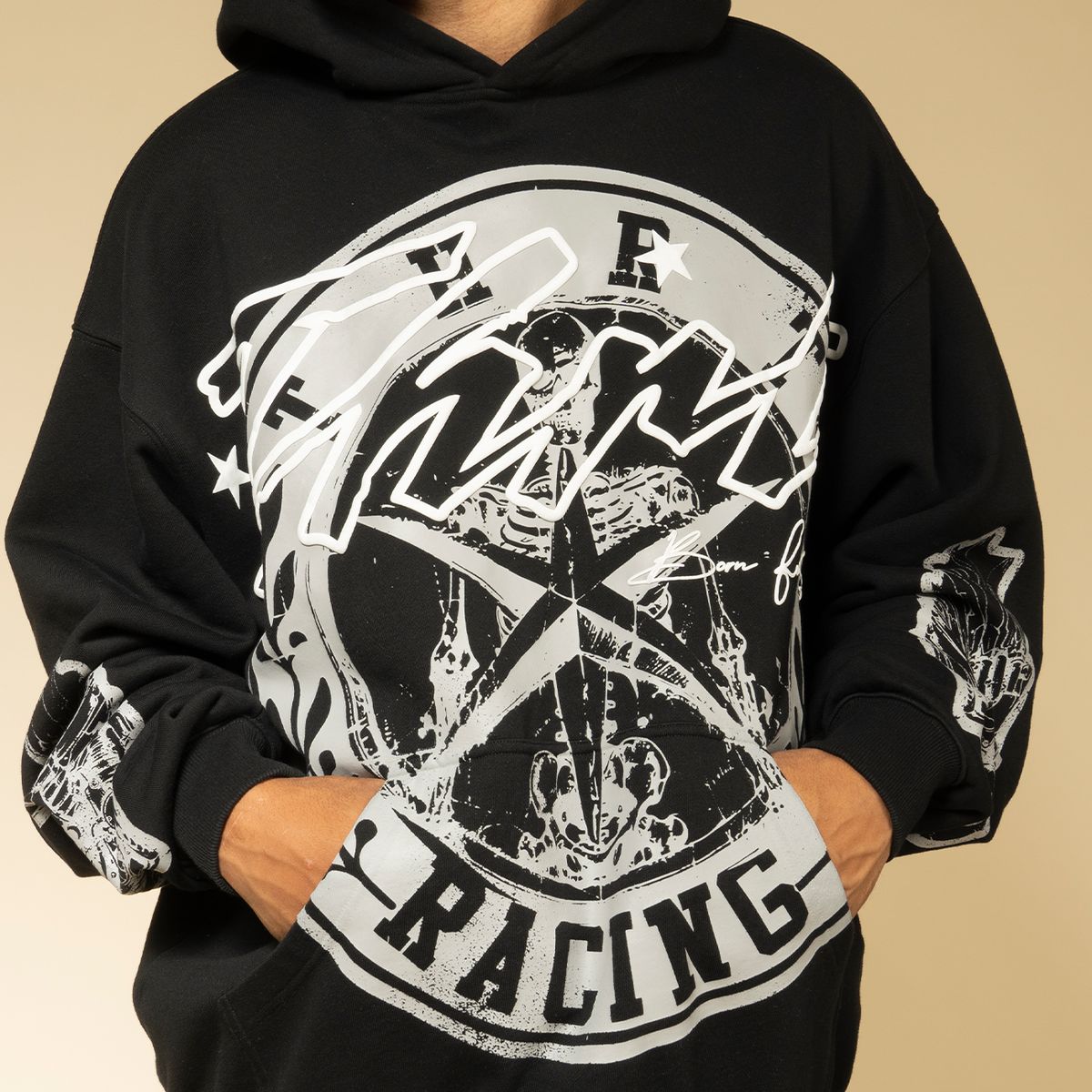 THRT DENIM MEN RACING CREST HOODIE – D2ICHI - Official Store