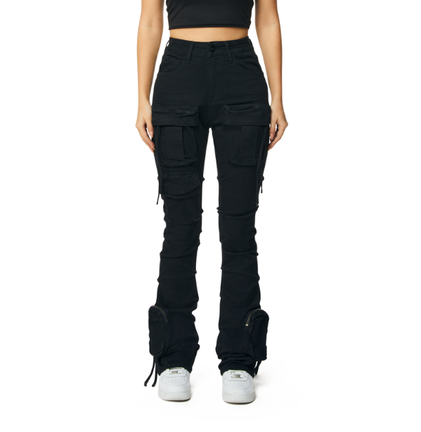 SMOKE RISE WOMEN HIGH RISE LIGHTENING WASH STACK JEANS – D2ICHI ...