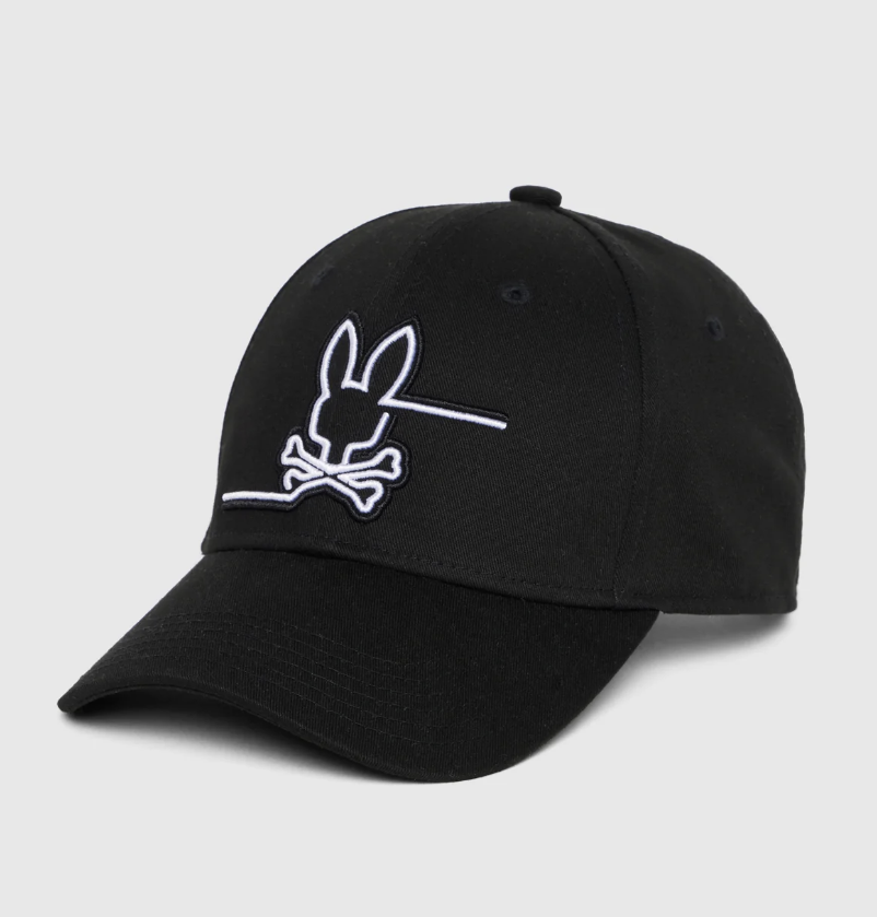 PSYCHO BUNNY MEN EMBROIDERED HAT