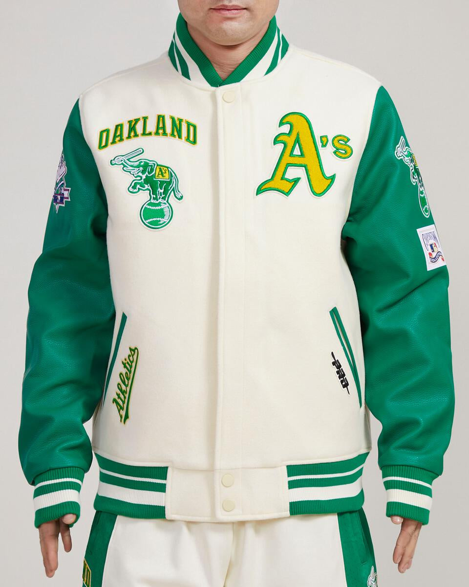 PRO MAX MEN OAKLAND ATHLETICS RETRO CLASSIC VAR JKT